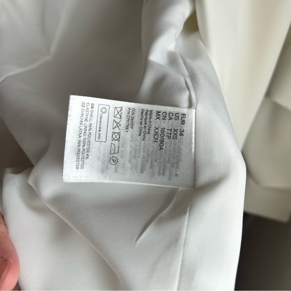 H&M Elegant White Women's Blazer, Size XXS - Picture 9 of 11